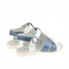 Παιδικά σανδάλια 18c λάκα indigo+λευκό