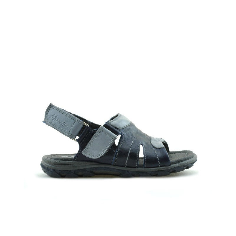 Παιδικά σανδάλια 41c indigo+γκρι