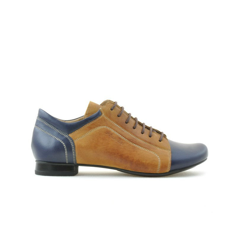 Γυναικεία casual παπούτσια 645 indigo+καφέ