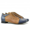Γυναικεία casual παπούτσια 645 indigo+καφέ