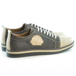 Παπούτσια casual / sport ανδρικά 766 tuxon cafe+tuxon nisip