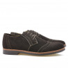 Ανδρικά παπούτσια casual / eleganti 746 καφέ velur