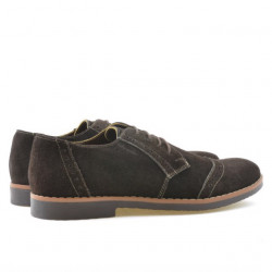 Ανδρικά παπούτσια casual / eleganti 746 καφέ velur