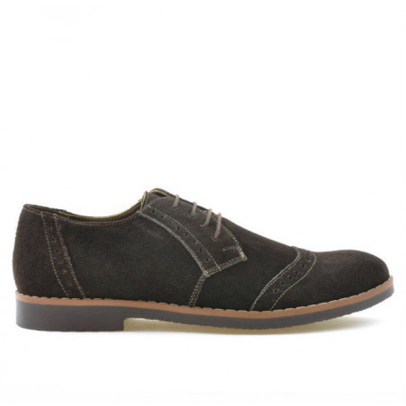 Ανδρικά παπούτσια casual / eleganti 746 καφέ velur