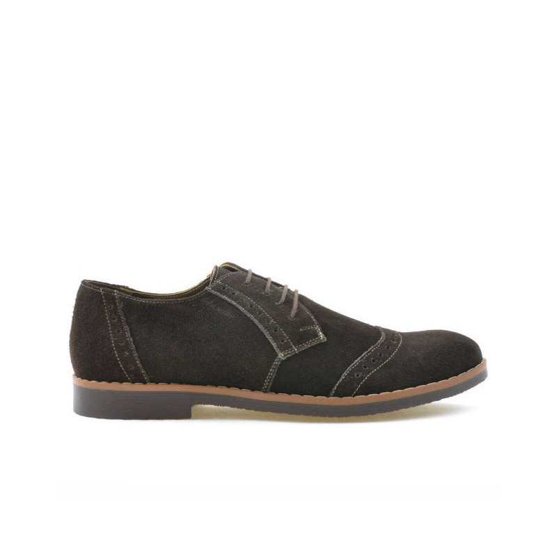 Ανδρικά παπούτσια casual / eleganti 746 καφέ velur