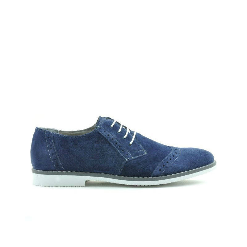 Ανδρικά casual / κομψά παπούτσια 746 indigo velur