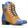 Γυναικείες μπότες 3279 indigo+καφέ
