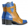 Γυναικείες μπότες 3279 indigo+καφέ
