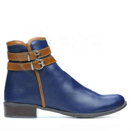 Γυναικείες μπότες 3262 indigo+καφέ