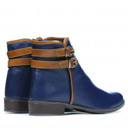 Γυναικείες μπότες 3262 indigo+καφέ