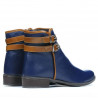 Γυναικείες μπότες 3262 indigo+καφέ