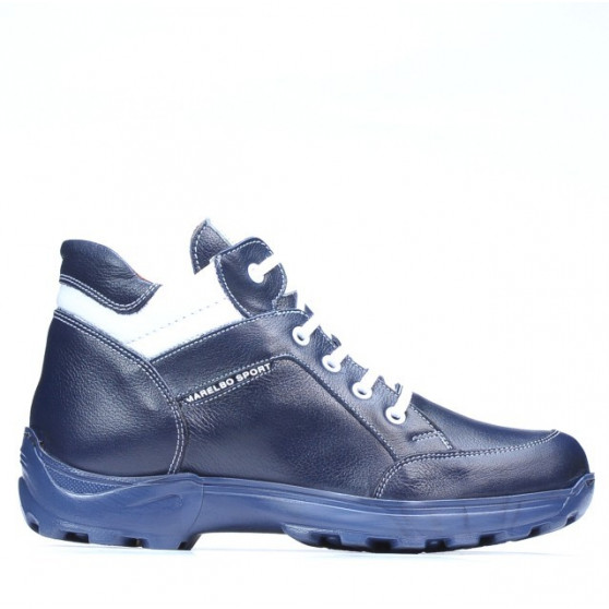 Μποτάκια έφηβοι 436 indigo+λευκό Μποτάκια έφηβοι 436 indigo+λευκό