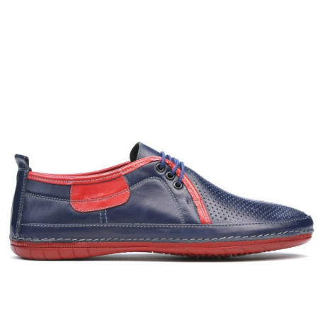 Loafers ανδρικά 865 indigo+κόκκινο