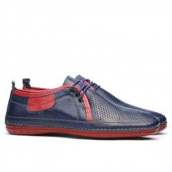 Loafers ανδρικά 865 indigo+κόκκινο