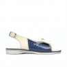 Παιδικά σανδάλια 58c λάκα indigo+μπεζ