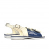 Παιδικά σανδάλια 58c λάκα indigo+μπεζ