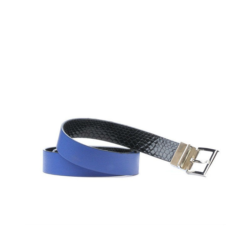 Ζώνη γυναικεία 02m δίχρωμη cs croco indigo+μπλε