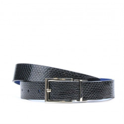 Ζώνη γυναικεία 02m δίχρωμη cs croco indigo+μπλε