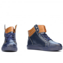 Ανδρικά μποτάκια 4103 indigo+maro