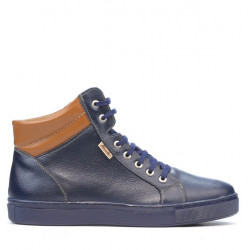 Ανδρικά μποτάκια 4103 indigo+maro