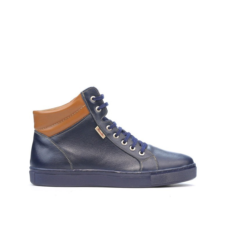Ανδρικά μποτάκια 4103 indigo+maro