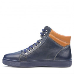 Ανδρικά μποτάκια 4103 indigo+maro