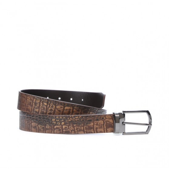 Ζώνη άνδρες 12b croco καφέ Ζώνη άνδρες 12b croco καφέ