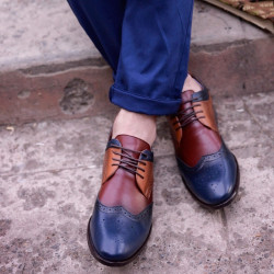 Ανδρικά casual / κομψά παπούτσια 874 indigo+maro