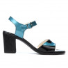 Γυναικείες σανδάλια 5042 bleu+μαύρο
