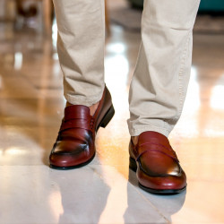 Ανδρικά παπούτσια casual / eleganti 875 a coniac