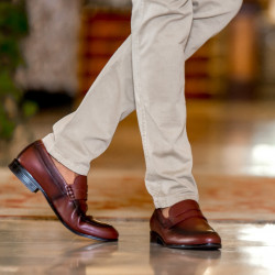 Ανδρικά παπούτσια casual / eleganti 875 a coniac lifestyle