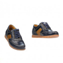 Παιδικά παπούτσια 164 indigo+καφέ