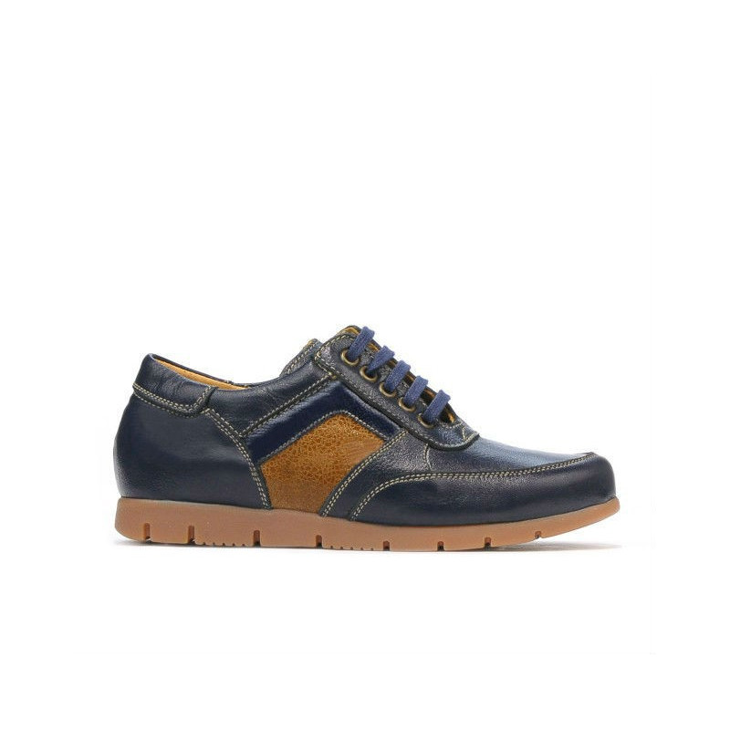 Παιδικά παπούτσια 164 indigo+καφέ