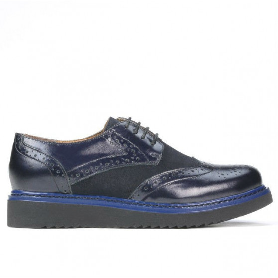 Γυναικεία casual παπούτσια 663-1 βερνίκι indigo συνδυασμένο Γυναικεία casual παπούτσια 663-1 βερνίκι indigo συνδυασμένο