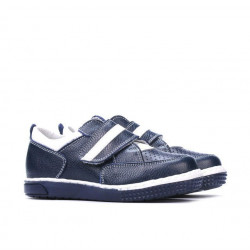 Παπούτσια παιδιά μικρά 64c indigo+λευκό