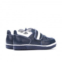 Παπούτσια παιδιά μικρά 64c indigo+λευκό