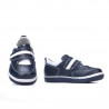 Παπούτσια παιδιά μικρά 64c indigo+λευκό