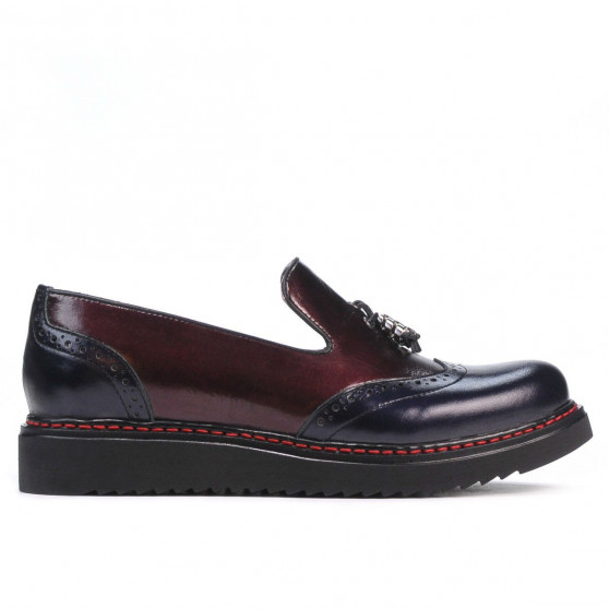 Γυναικεία παπούτσια casual 659 λουστρίνι indigo+bordo Γυναικεία παπούτσια casual 659 λουστρίνι indigo+bordo