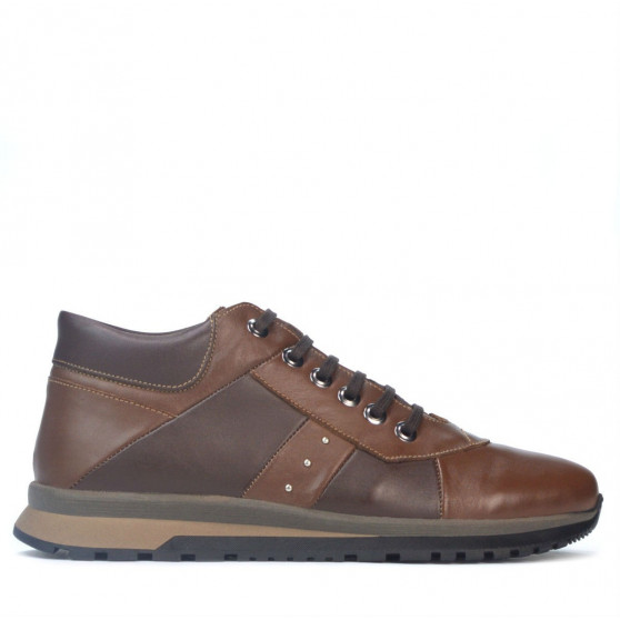 Ανδρικά casual παπούτσια 4110 καφέ+καφέ Ανδρικά casual παπούτσια 4110 καφέ+καφέ