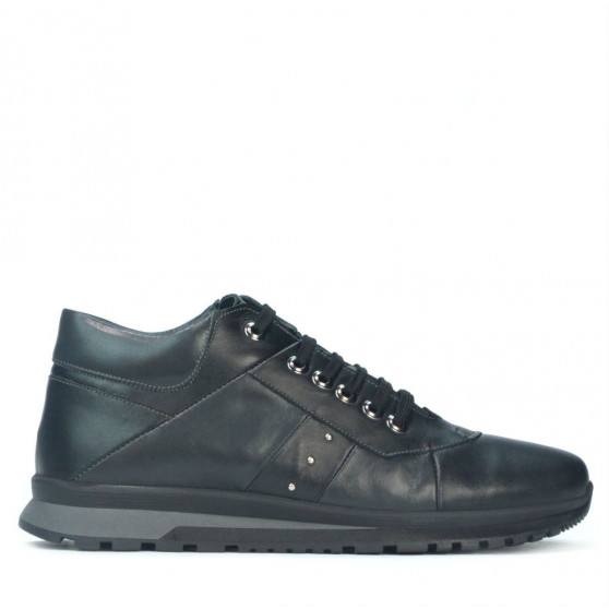 Ανδρικά casual παπούτσια 4110 μαύρο+γκρι Ανδρικά casual παπούτσια 4110 μαύρο+γκρι