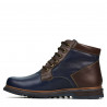 Ανδρικά μποτάκια 497 indigo+καφέ