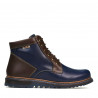 Ανδρικά μποτάκια 497 indigo+καφέ