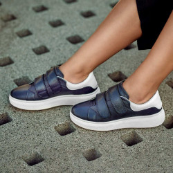 Αθλητικά παπούτσια γυναικεία 6008sc indigo+λευκό