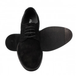Παπούτσια casual/eleganti ανδρικά 918 μαύρου velur
