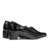 Γυναικεία casual παπούτσια 614 croco λάκκα μαύρο
