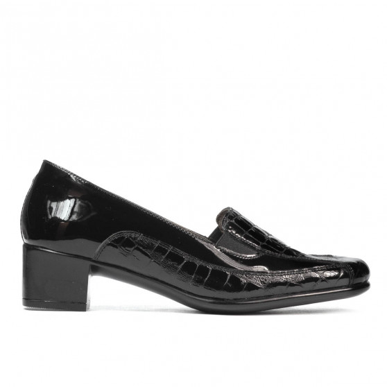 Γυναικεία casual παπούτσια 614 croco λάκκα μαύρο Γυναικεία casual παπούτσια 614 croco λάκκα μαύρο