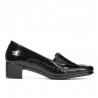 Γυναικεία casual παπούτσια 614 croco λάκκα μαύρο