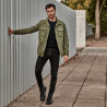 Ανδρικά μποτάκια 4125 συνδυασμένο μαύρο lifestyle