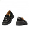 Γυναικεία casual παπούτσια 6041 croco μαύρο συνδυασμένο