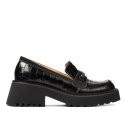 Γυναικεία casual παπούτσια 6041 croco μαύρο συνδυασμένο
